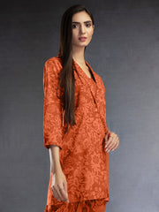LimeLight Vol-03 Summer Unstitched Printed Lawn 1Pc Shirt U2865 Orange
