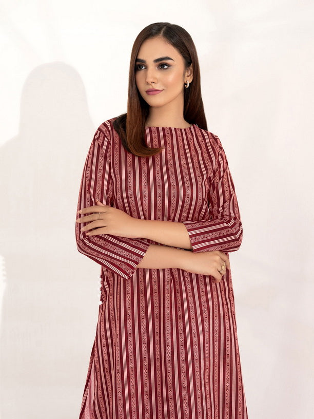 Limelight Summer Unstitched Printed Lawn 1Pc Shirt U2877 Maroon