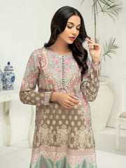 LimeLight Vol-03 Summer Unstitched Printed Lawn 1Pc Shirt U2879 Grey