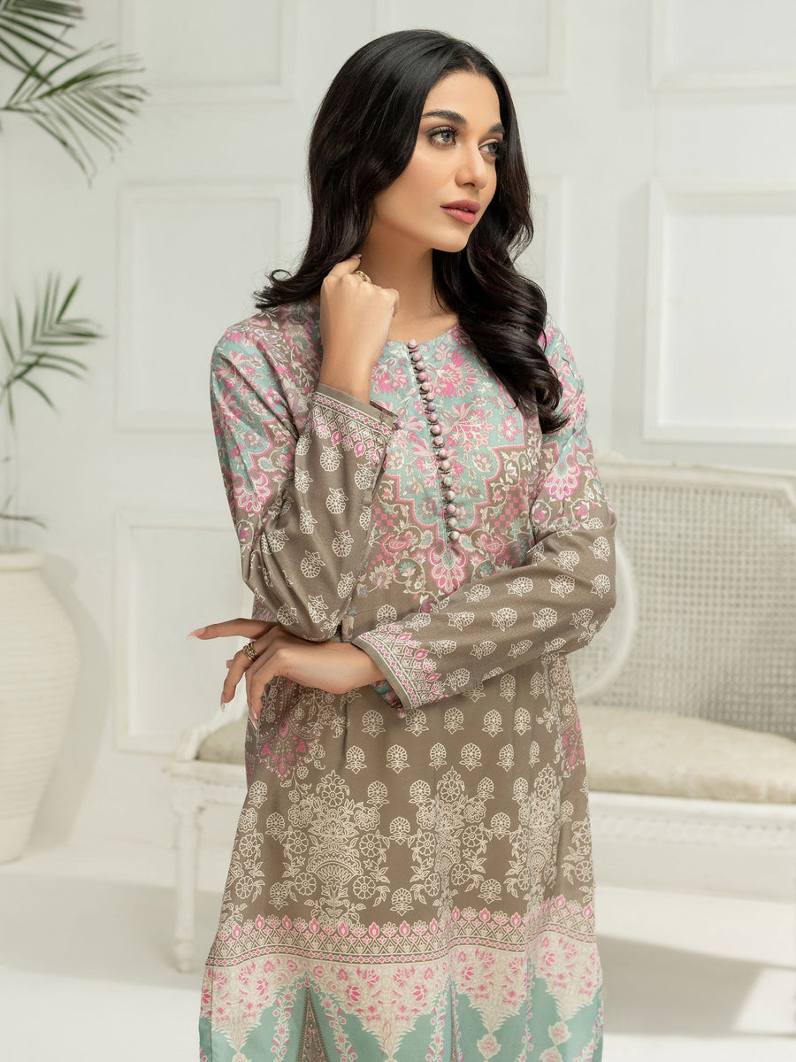 LimeLight Vol-03 Summer Unstitched Printed Lawn 1Pc Shirt U2879 Grey