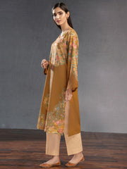 LimeLight Vol-03 Summer Unstitched Printed Lawn 1Pc Shirt U2885 Brown