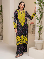 Limelight Summer Unstitched Printed Lawn 2Pc Suit U2888 Black