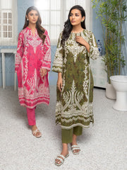 Limelight Summer Unstitched Printed Lawn 2Pc Suit U2897 Pink