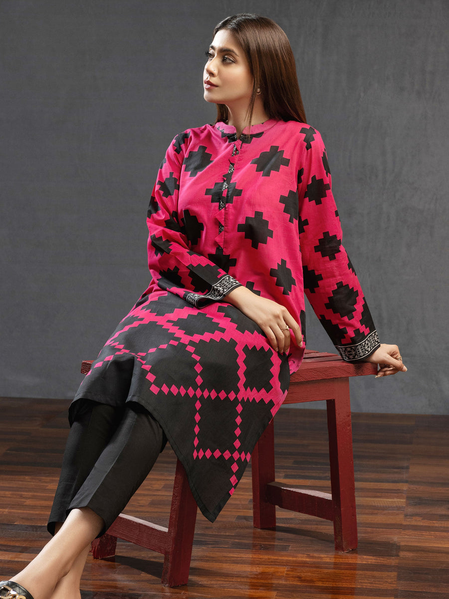 LimeLight Summer Unstitched Printed Lawn 1 Piece Shirt U2927 Pink