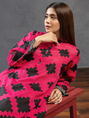 LimeLight Summer Unstitched Printed Lawn 1 Piece Shirt U2927 Pink