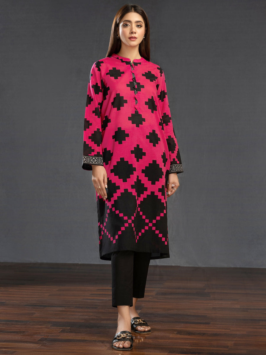 LimeLight Summer Unstitched Printed Lawn 1 Piece Shirt U2927 Pink