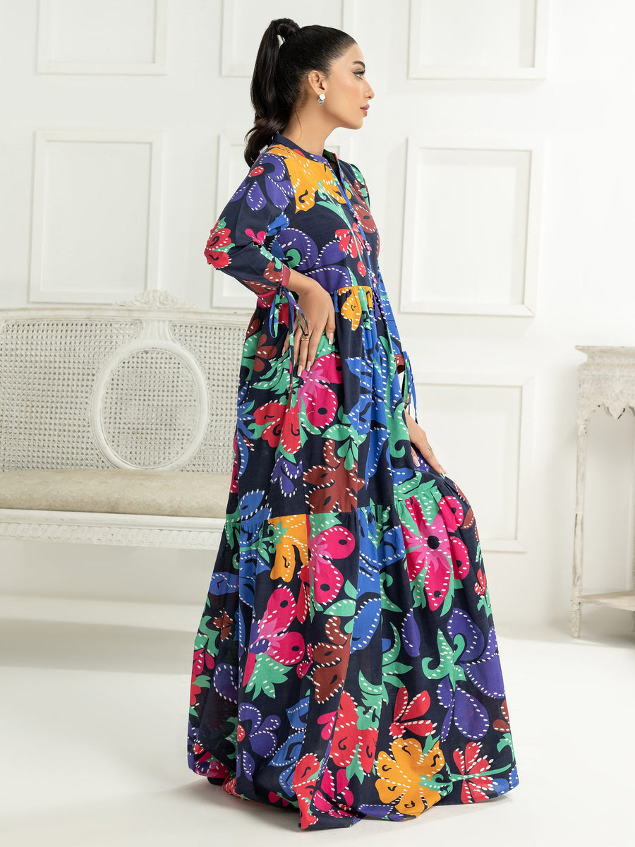 LimeLight Vol-03 Summer Unstitched Printed Lawn 1Pc Shirt U2958 Black