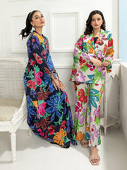 LimeLight Vol-03 Summer Unstitched Printed Lawn 1Pc Shirt U2958 Black