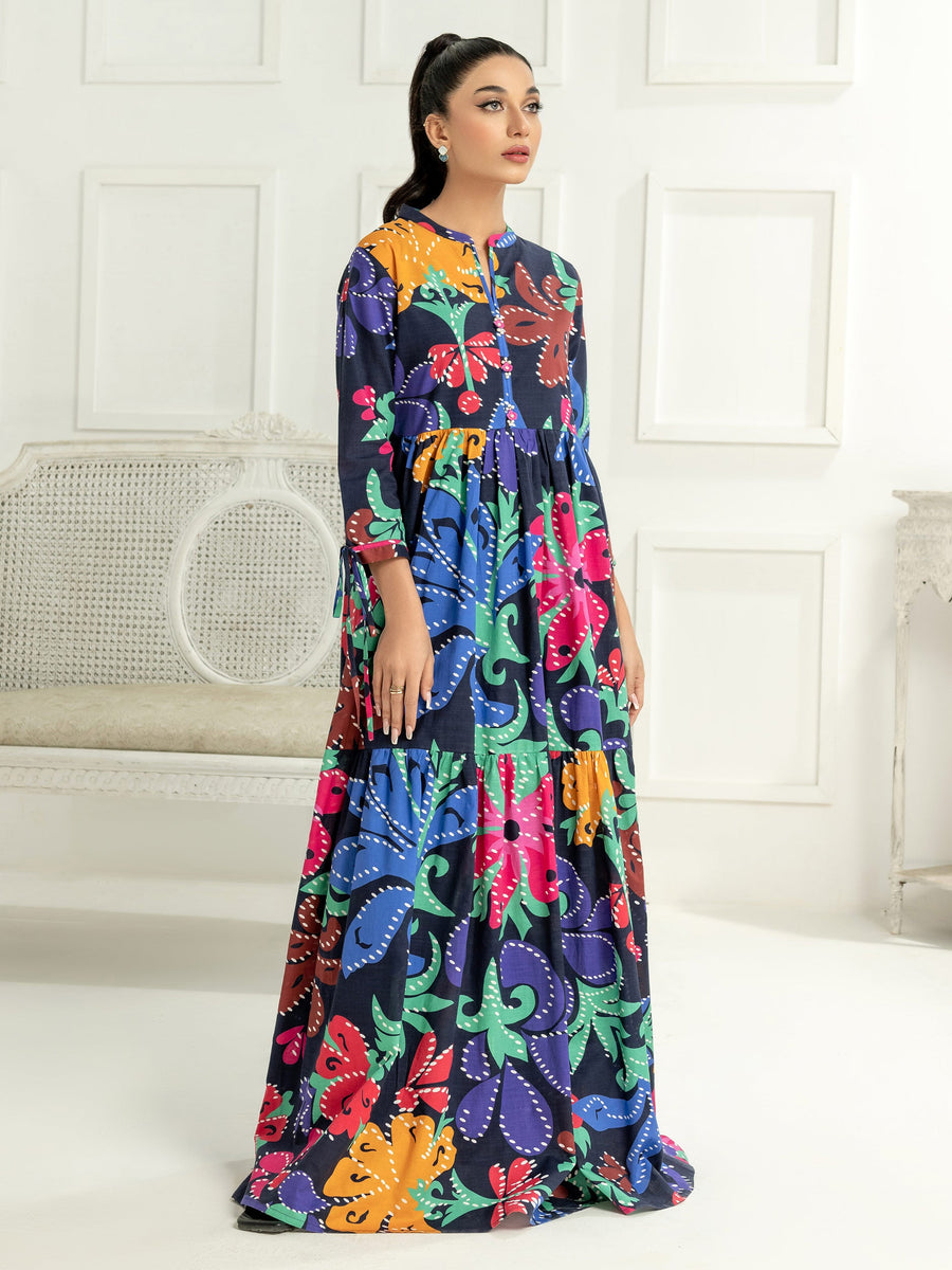 LimeLight Vol-03 Summer Unstitched Printed Lawn 1Pc Shirt U2958 Black