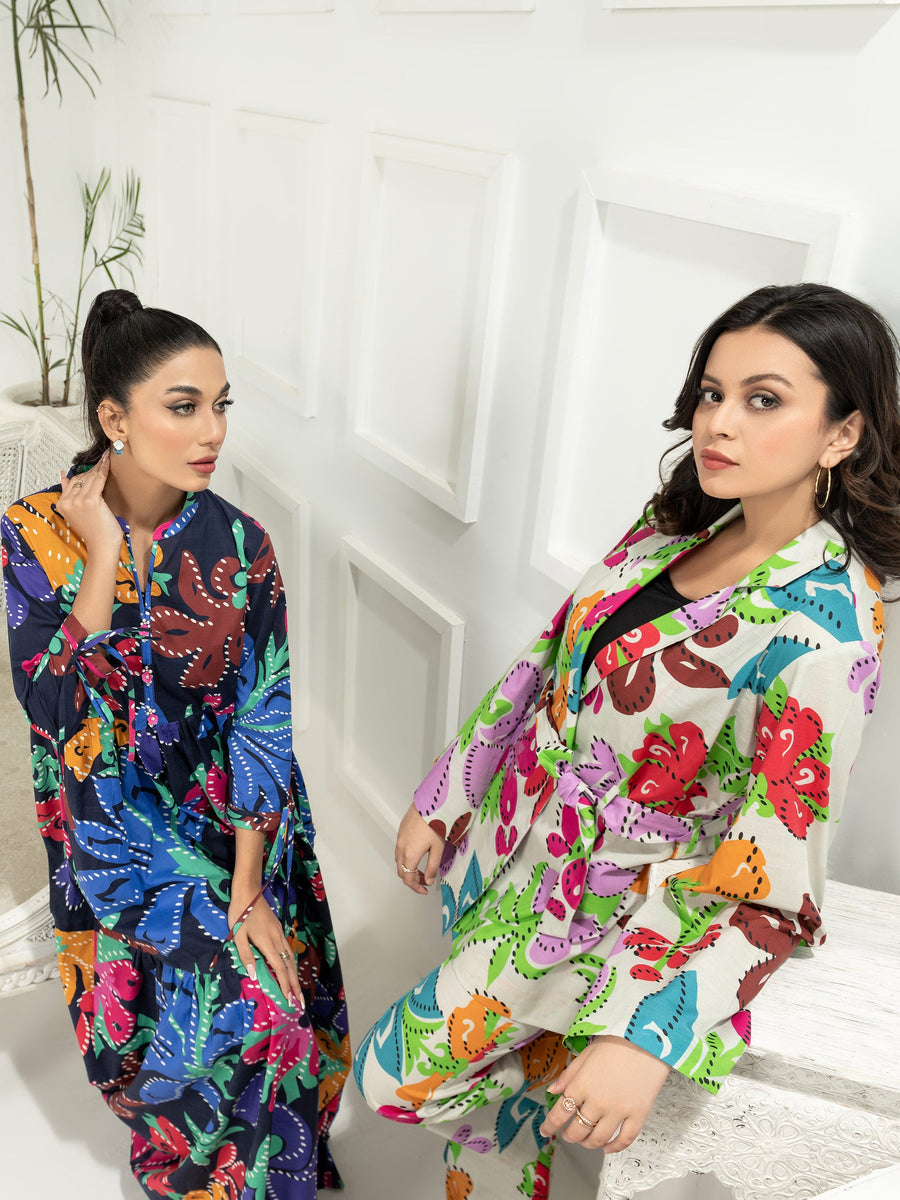 LimeLight Vol-03 Summer Unstitched Printed Lawn 1Pc Shirt U2958 Off White