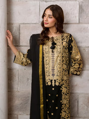 Limelight Summer Unstitched Paste Printed Lawn 2Pc Suit U2969 Black
