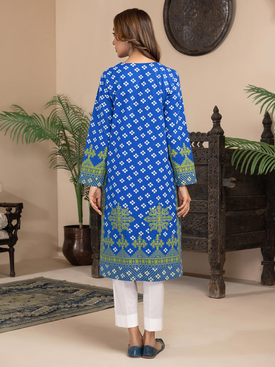 LimeLight Vol-03 Summer Unstitched Printed Lawn 1Pc Shirt U2972 Blue