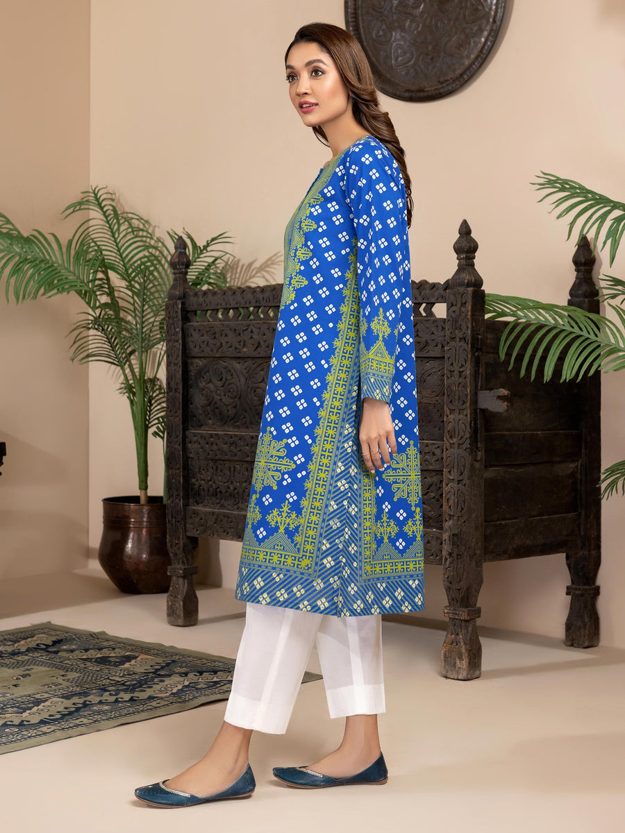 LimeLight Vol-03 Summer Unstitched Printed Lawn 1Pc Shirt U2972 Blue