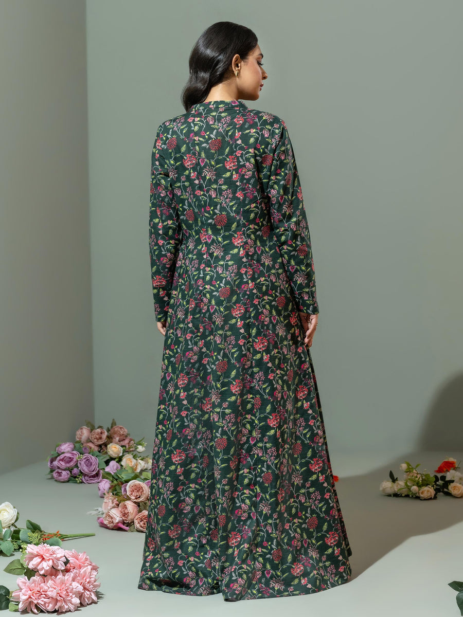 Limelight Winter Unstitched Printed Khaddar Single Shirt U3084 Green
