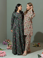 Limelight Winter Unstitched Printed Khaddar Single Shirt U3084 Green