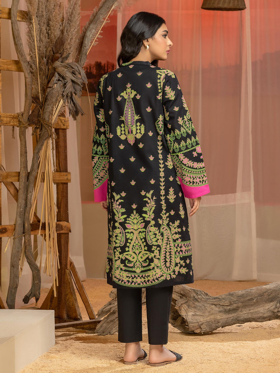 Limelight Winter Unstitched Printed Khaddar Single Shirt U3085 Black