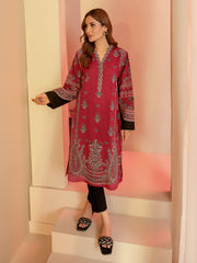 Limelight Winter Unstitched Printed Khaddar Single Shirt U3085 Red