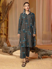Limelight Winter Unstitched Printed Khaddar Single Shirt U3087 Black