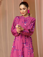 Limelight Winter Unstitched Printed Khaddar Single Shirt U3087 Pink