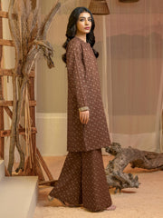 Limelight Winter Unstitched Printed Khaddar Single Shirt U3095 Brown