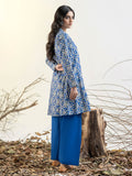 Limelight Winter Unstitched Printed Khaddar Single Shirt U3096 Blue