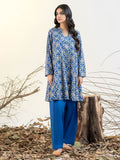 Limelight Winter Unstitched Printed Khaddar Single Shirt U3096 Blue