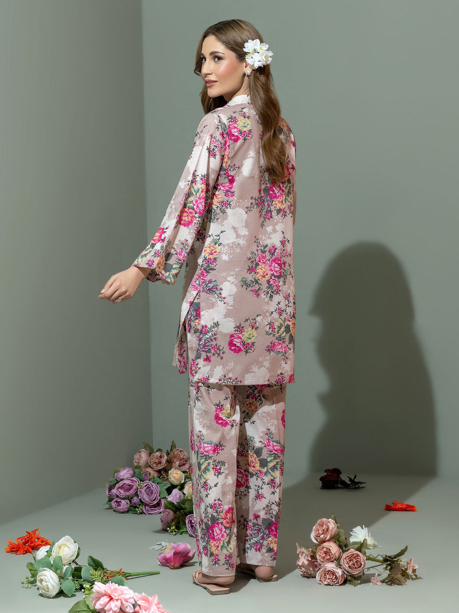 Limelight Winter Unstitched Printed Khaddar Single Shirt U3100 Pink