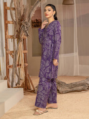 Limelight Winter Unstitched Printed Khaddar Single Shirt U3102 Purple