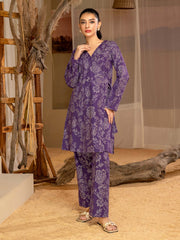 Limelight Winter Unstitched Printed Khaddar Single Shirt U3102 Purple