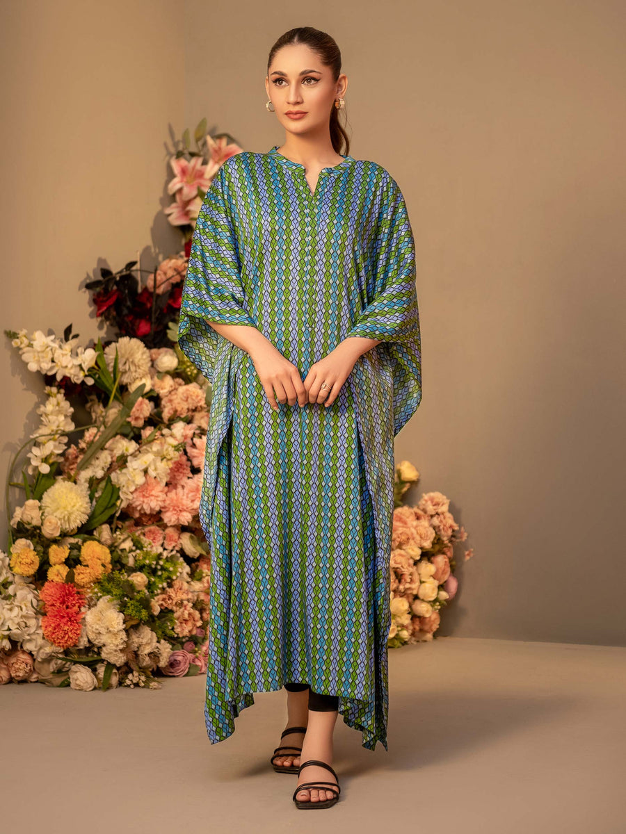 Limelight Winter Unstitched Printed Linen Single Shirt U3109 Green