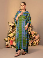 Limelight Winter Unstitched Printed Linen Single Shirt U3109 Green