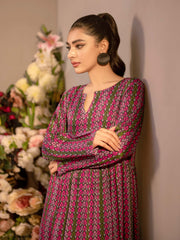 Limelight Winter Unstitched Printed Linen Single Shirt U3109 Pink