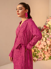 Limelight Winter Unstitched Printed Linen Single Shirt U3110 Pink