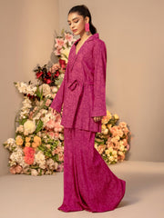 Limelight Winter Unstitched Printed Linen Single Shirt U3110 Pink