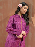 Limelight Winter Unstitched Printed Cotton Single Shirt U3111 Purple