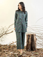 Limelight Winter Unstitched Printed Cotton Single Shirt U3112 Blue