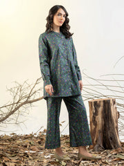 Limelight Winter Unstitched Printed Cotton Single Shirt U3112 Blue
