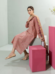 Limelight Winter Unstitched Printed Khaddar 2Pc Suit U3114 Pink
