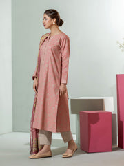 Limelight Winter Unstitched Printed Khaddar 2Pc Suit U3114 Pink