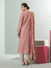 Limelight Winter Unstitched Printed Khaddar 2Pc Suit U3114 Pink