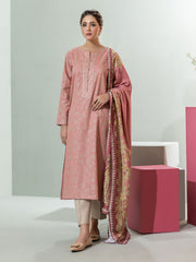 Limelight Winter Unstitched Printed Khaddar 2Pc Suit U3114 Pink