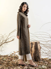 Limelight Winter Unstitched Printed Linen 2Pc Suit U3125 Black