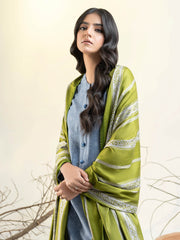 Limelight Winter Unstitched Printed Linen 2Pc Suit U3125 Blue