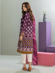 Limelight Winter Unstitched Printed Cotton 2Pc Suit U3126 Purple