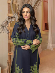 Limelight Winter Unstitched Printed Khaddar 2Pc Suit U3133 Navyy Blue