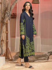 Limelight Winter Unstitched Printed Khaddar 2Pc Suit U3133 Navyy Blue
