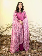 Limelight Winter Unstitched Printed Linen 3Pc Suit U3151 Pink