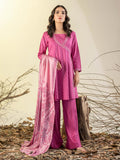 Limelight Winter Unstitched Printed Linen 3Pc Suit U3151 Pink