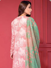 LimeLight Summer Unstitched Printed Lawn 2 Piece Suit U3231 Peach