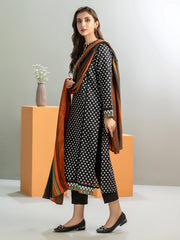 Limelight Winter Unstitched Printed Khaddar 2Pc Suit U3237 Black